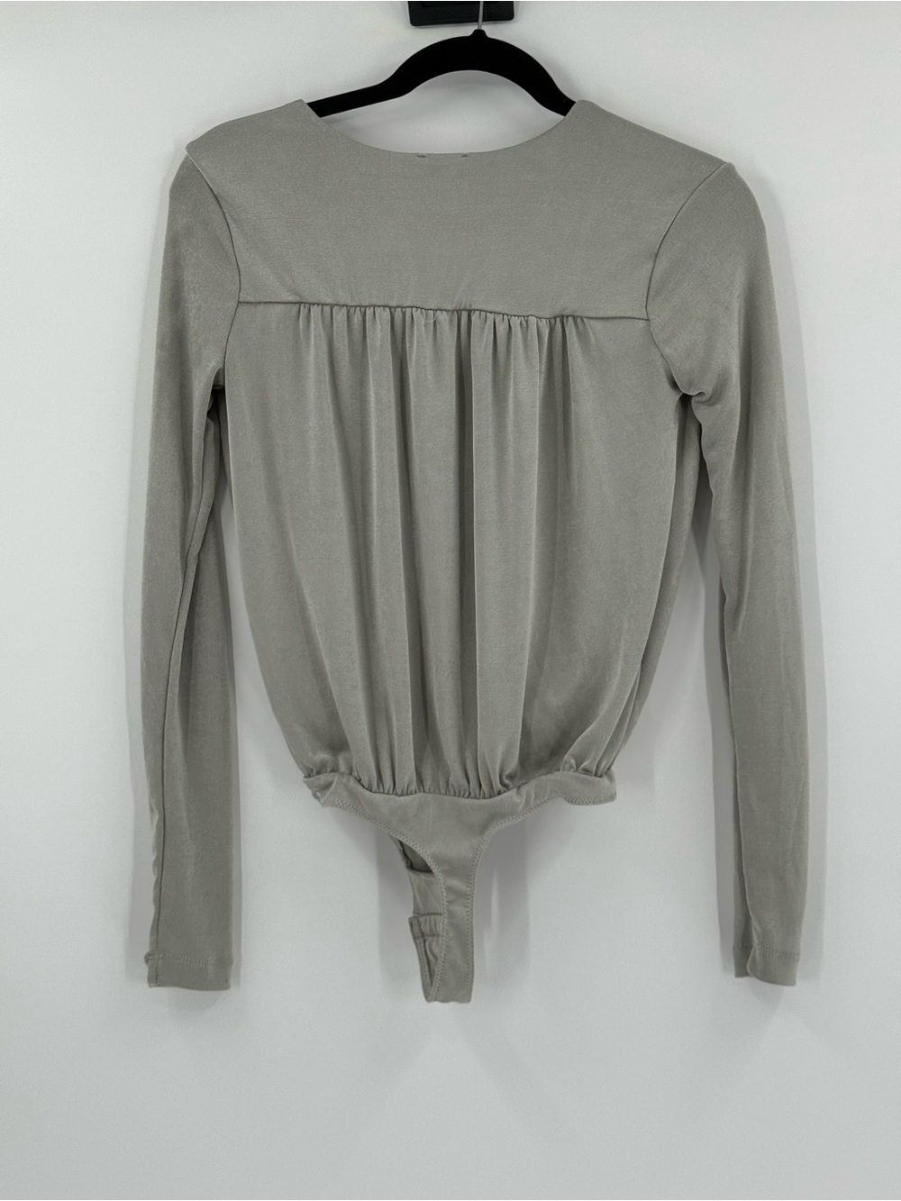 Free People Intimately On My Way Bodysuit Deep V Long Sleeve XS - Picture 3 of 5